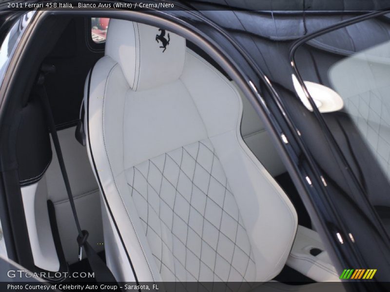 Bianco Avus (White) / Crema/Nero 2011 Ferrari 458 Italia