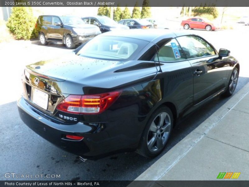 Obsidian Black / Alabaster 2010 Lexus IS 350C Convertible