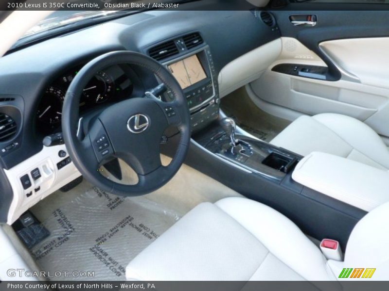 Obsidian Black / Alabaster 2010 Lexus IS 350C Convertible