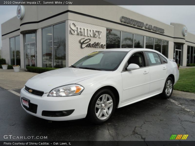 Summit White / Gray 2010 Chevrolet Impala LT