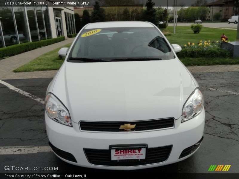 Summit White / Gray 2010 Chevrolet Impala LT