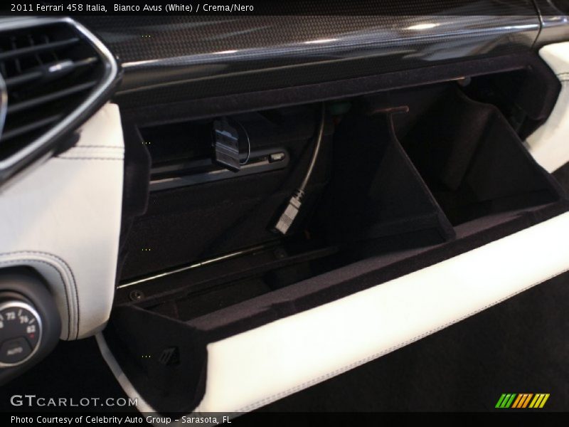 Bianco Avus (White) / Crema/Nero 2011 Ferrari 458 Italia