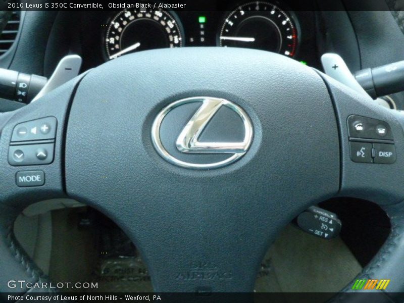 Obsidian Black / Alabaster 2010 Lexus IS 350C Convertible