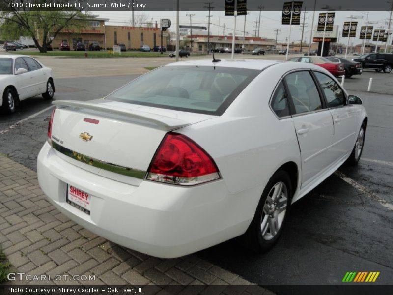 Summit White / Gray 2010 Chevrolet Impala LT