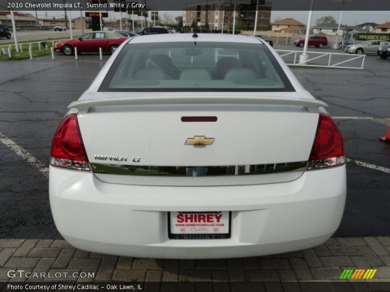 Summit White / Gray 2010 Chevrolet Impala LT