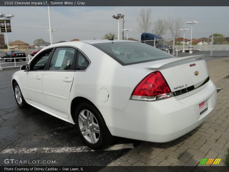 Summit White / Gray 2010 Chevrolet Impala LT