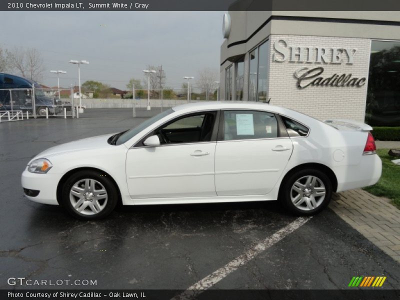 Summit White / Gray 2010 Chevrolet Impala LT