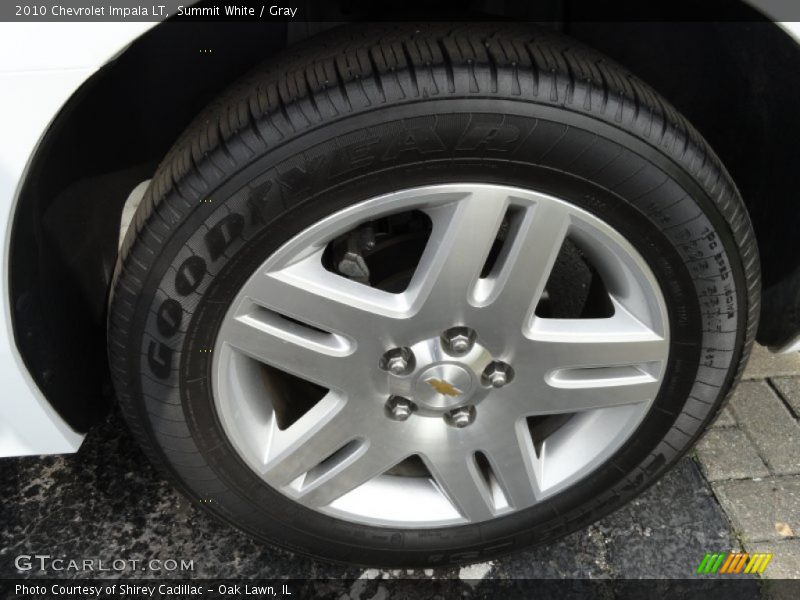 Summit White / Gray 2010 Chevrolet Impala LT