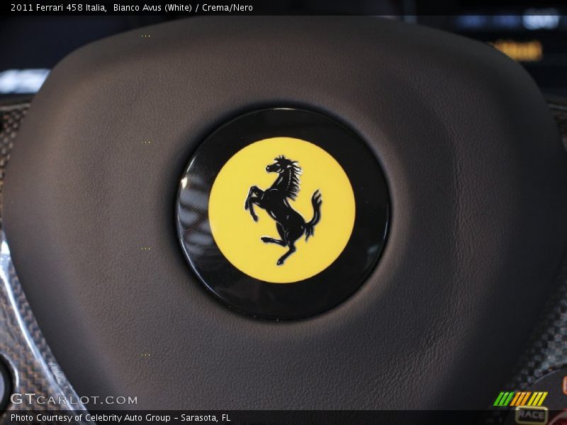 Bianco Avus (White) / Crema/Nero 2011 Ferrari 458 Italia