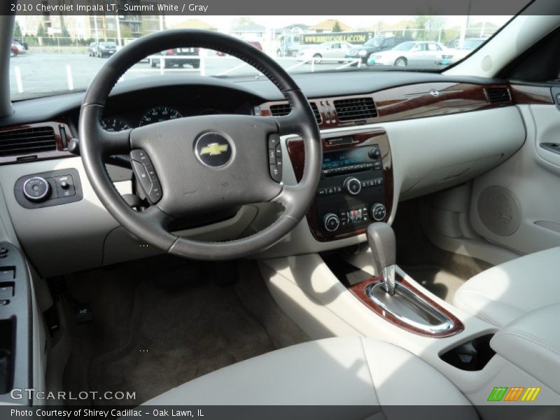 Summit White / Gray 2010 Chevrolet Impala LT