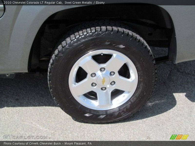 Steel Green Metallic / Ebony 2010 Chevrolet Colorado LT Regular Cab