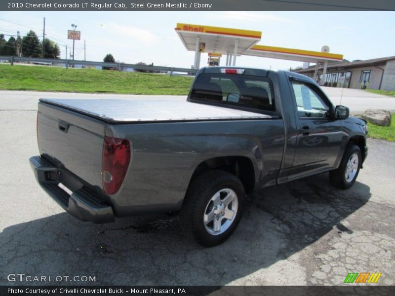 Steel Green Metallic / Ebony 2010 Chevrolet Colorado LT Regular Cab