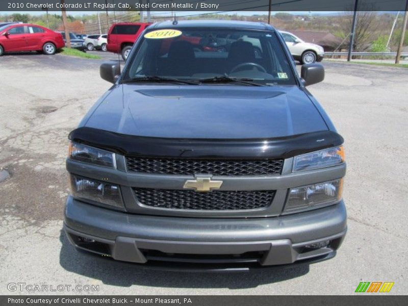 Steel Green Metallic / Ebony 2010 Chevrolet Colorado LT Regular Cab