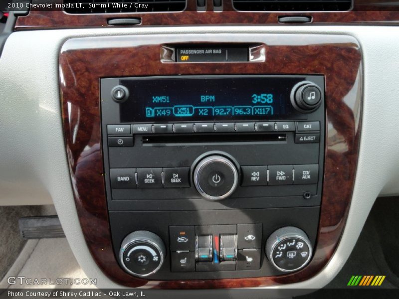 Summit White / Gray 2010 Chevrolet Impala LT