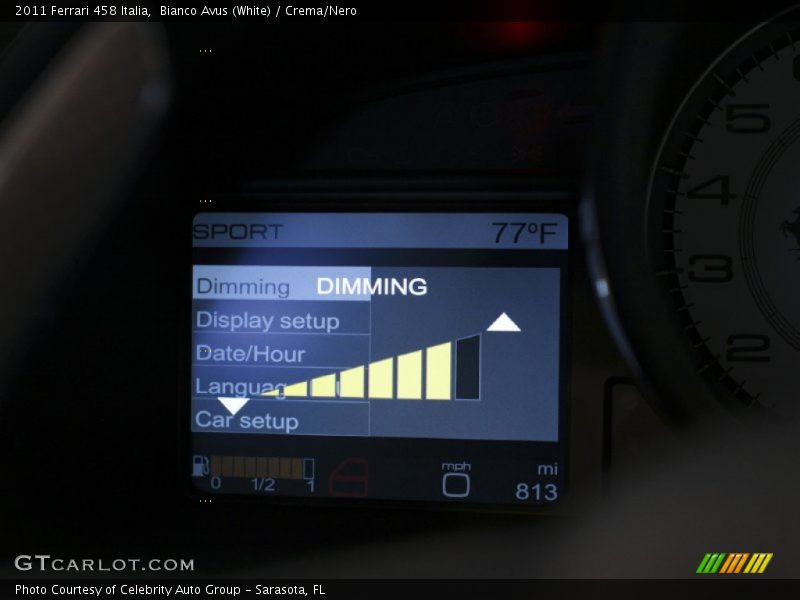Bianco Avus (White) / Crema/Nero 2011 Ferrari 458 Italia