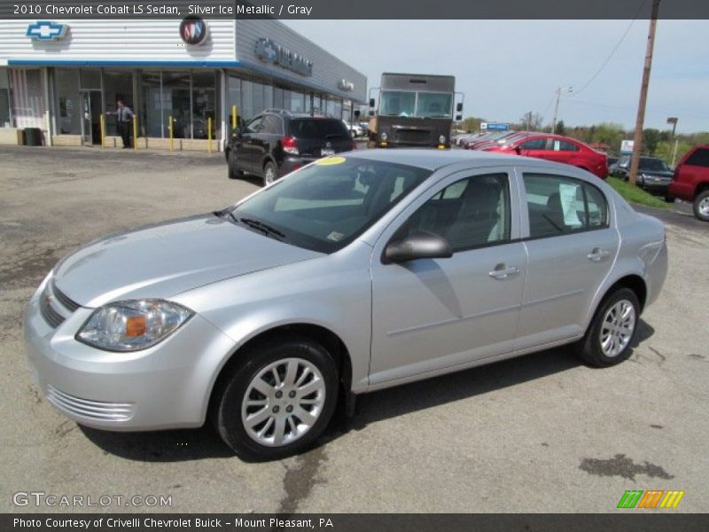 Silver Ice Metallic / Gray 2010 Chevrolet Cobalt LS Sedan