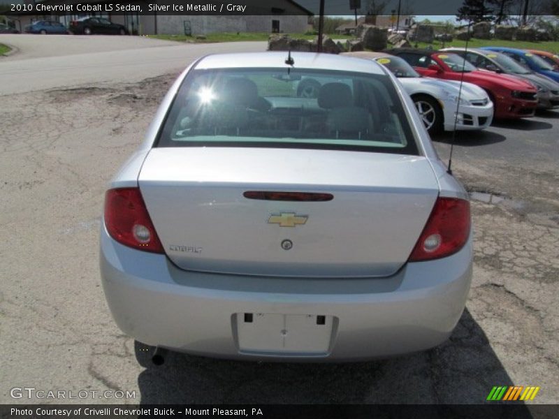 Silver Ice Metallic / Gray 2010 Chevrolet Cobalt LS Sedan