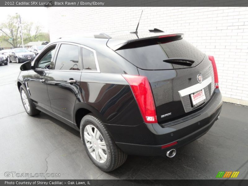 Black Raven / Ebony/Ebony 2012 Cadillac SRX Luxury