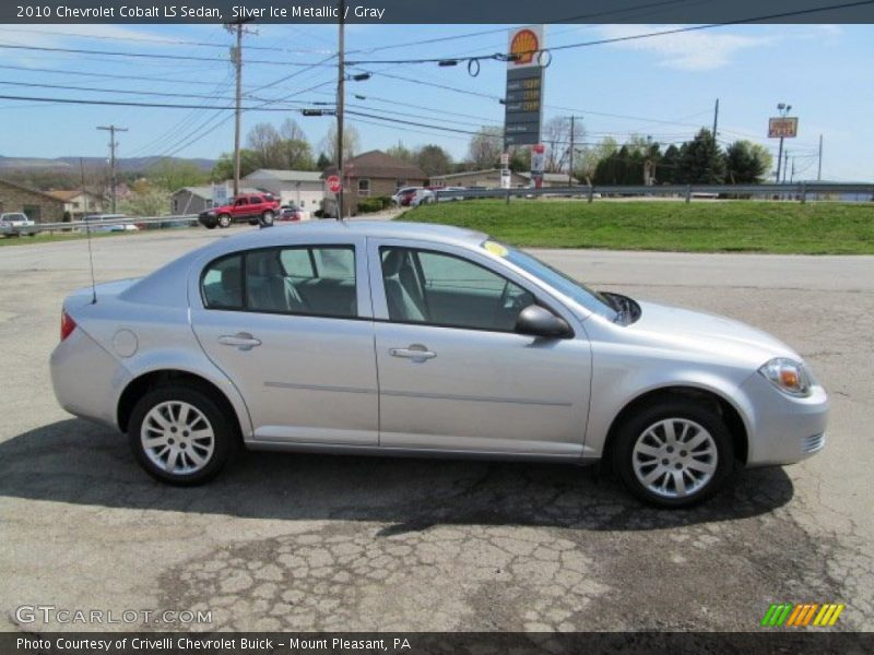 Silver Ice Metallic / Gray 2010 Chevrolet Cobalt LS Sedan