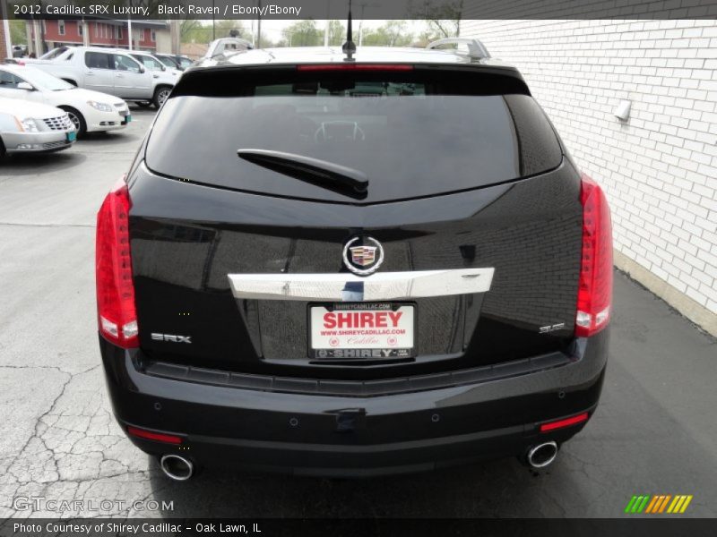 Black Raven / Ebony/Ebony 2012 Cadillac SRX Luxury