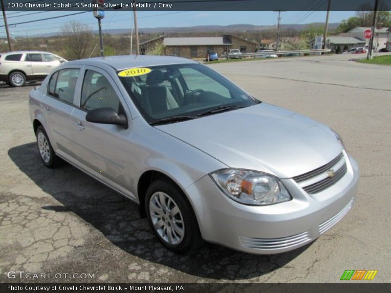 Silver Ice Metallic / Gray 2010 Chevrolet Cobalt LS Sedan