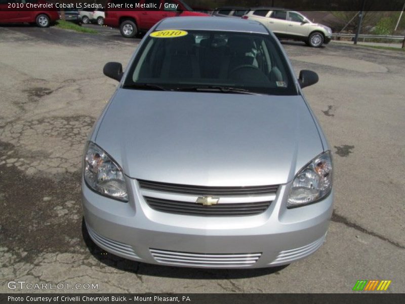Silver Ice Metallic / Gray 2010 Chevrolet Cobalt LS Sedan