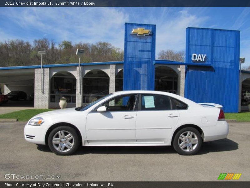 Summit White / Ebony 2012 Chevrolet Impala LT
