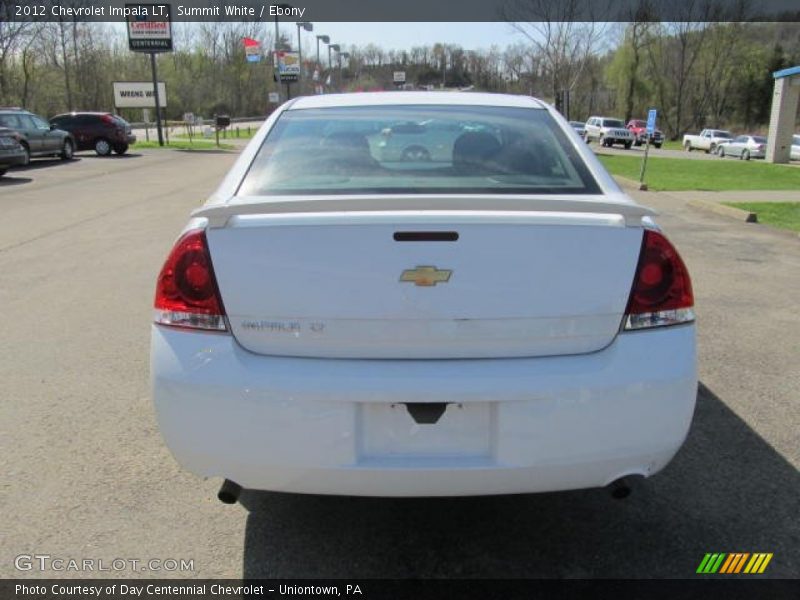 Summit White / Ebony 2012 Chevrolet Impala LT