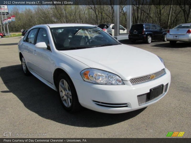 Summit White / Ebony 2012 Chevrolet Impala LT