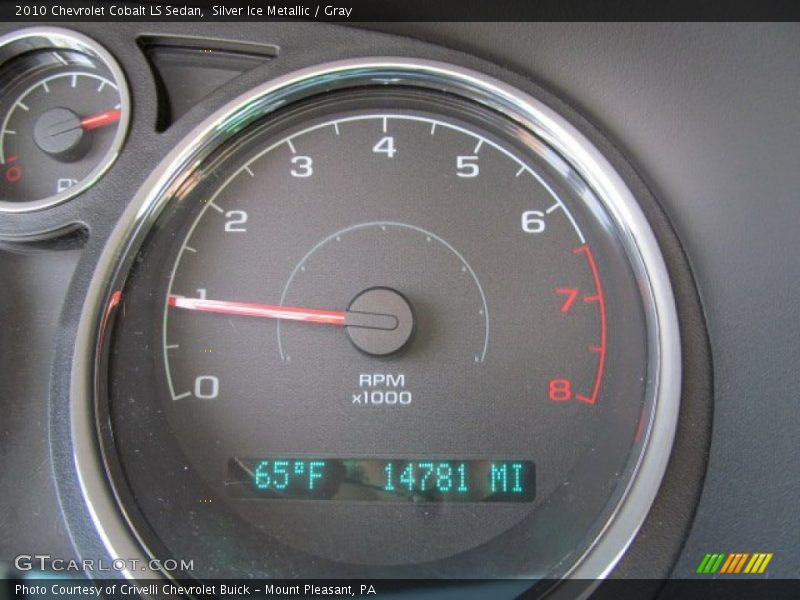 Silver Ice Metallic / Gray 2010 Chevrolet Cobalt LS Sedan