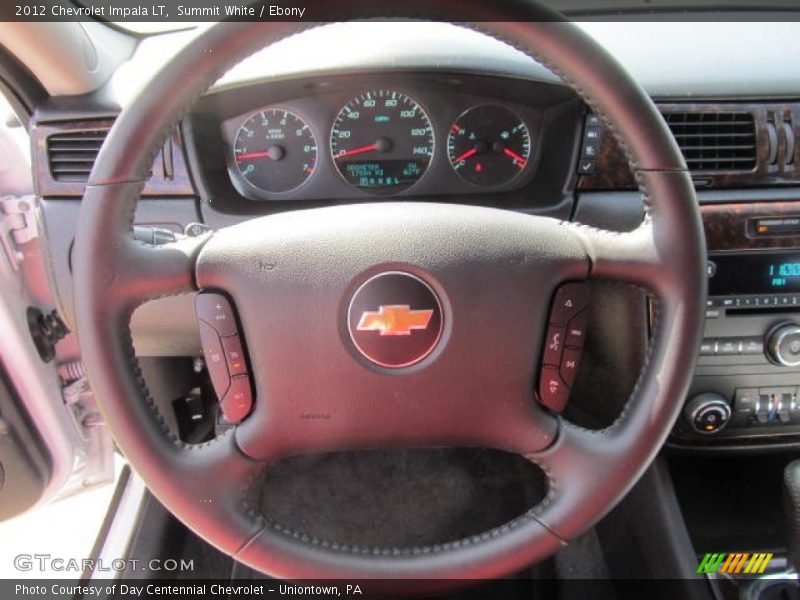 Summit White / Ebony 2012 Chevrolet Impala LT