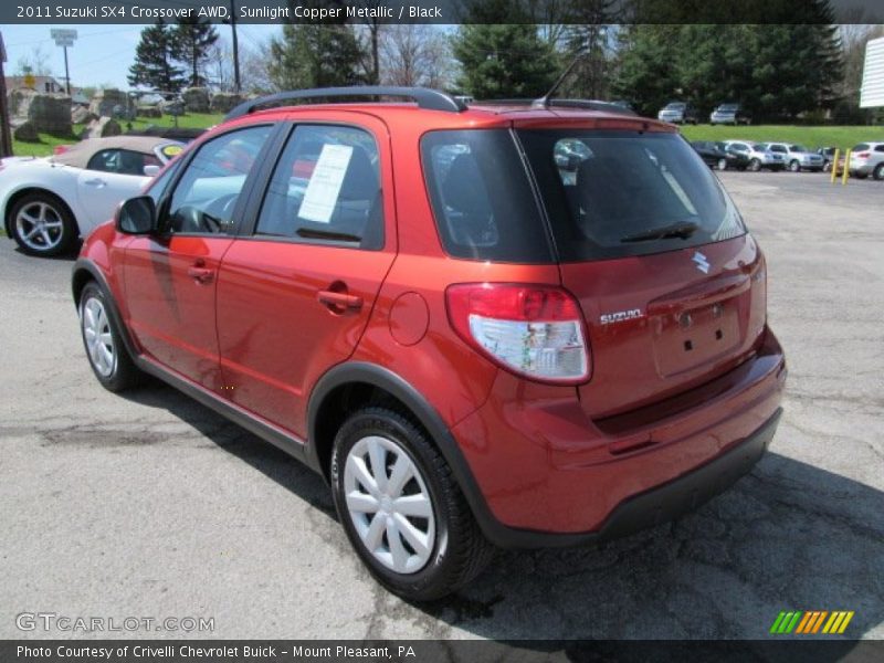 Sunlight Copper Metallic / Black 2011 Suzuki SX4 Crossover AWD