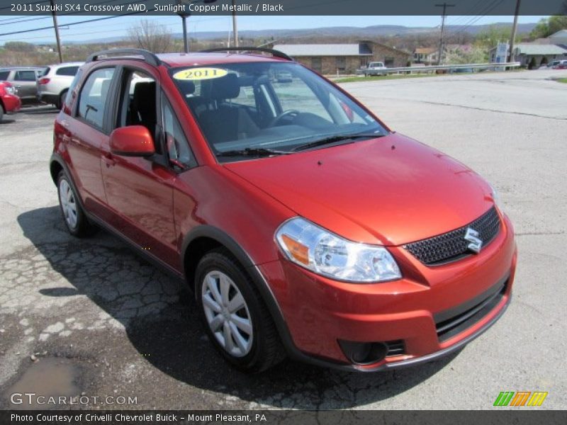 Sunlight Copper Metallic / Black 2011 Suzuki SX4 Crossover AWD