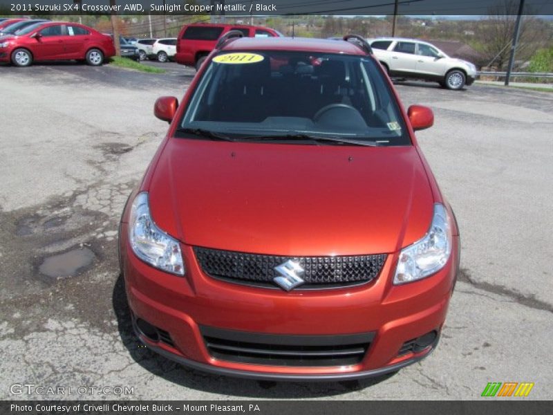 Sunlight Copper Metallic / Black 2011 Suzuki SX4 Crossover AWD