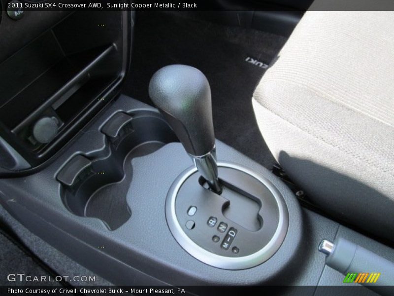 Sunlight Copper Metallic / Black 2011 Suzuki SX4 Crossover AWD