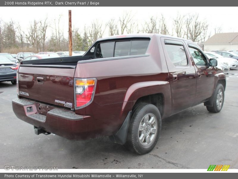 Dark Cherry Pearl / Beige 2008 Honda Ridgeline RTX