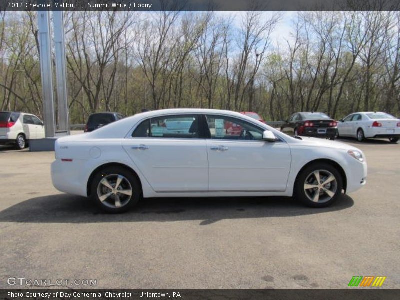 Summit White / Ebony 2012 Chevrolet Malibu LT