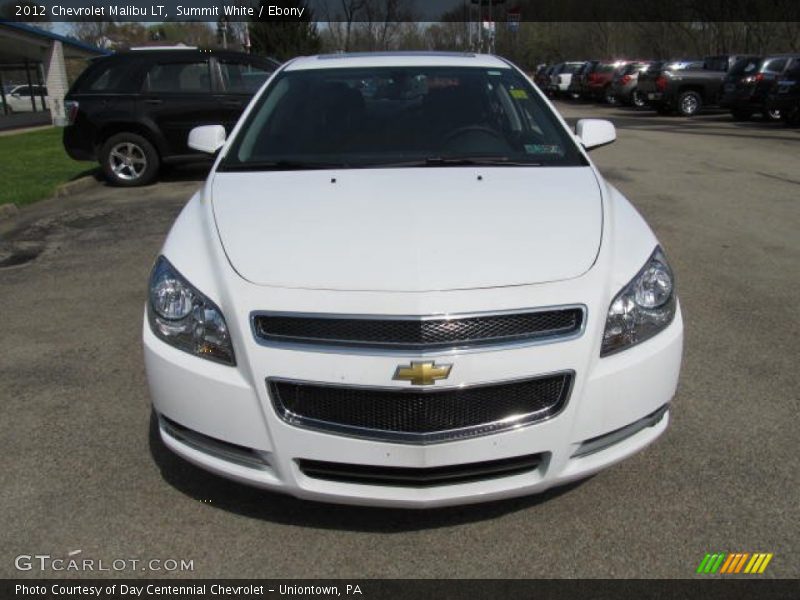 Summit White / Ebony 2012 Chevrolet Malibu LT