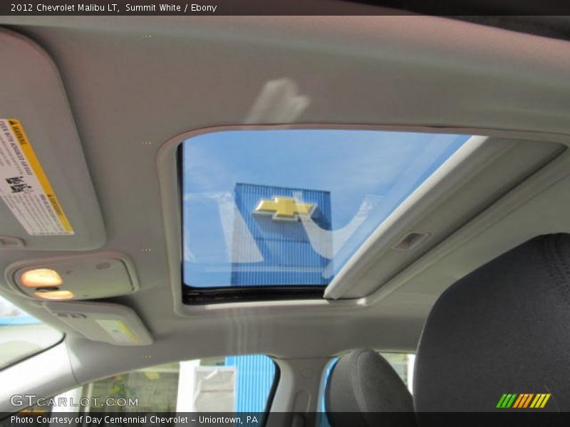 Summit White / Ebony 2012 Chevrolet Malibu LT