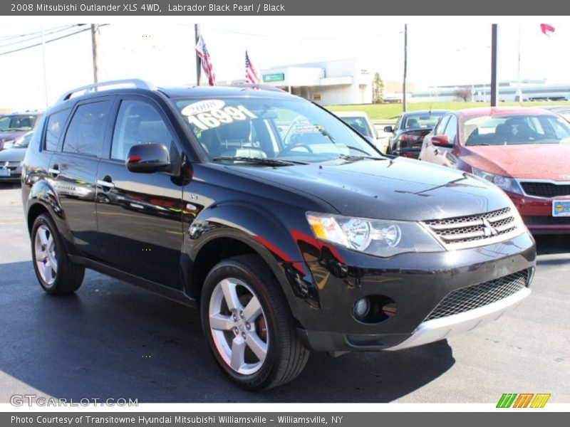Labrador Black Pearl / Black 2008 Mitsubishi Outlander XLS 4WD