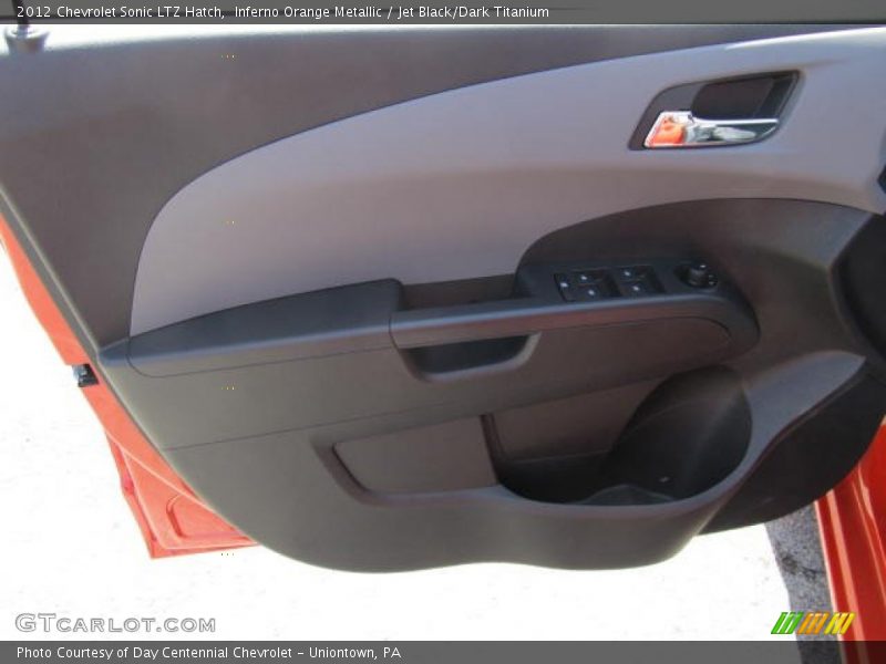 Inferno Orange Metallic / Jet Black/Dark Titanium 2012 Chevrolet Sonic LTZ Hatch