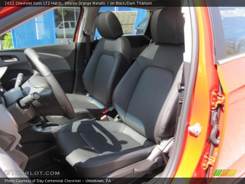 Inferno Orange Metallic / Jet Black/Dark Titanium 2012 Chevrolet Sonic LTZ Hatch