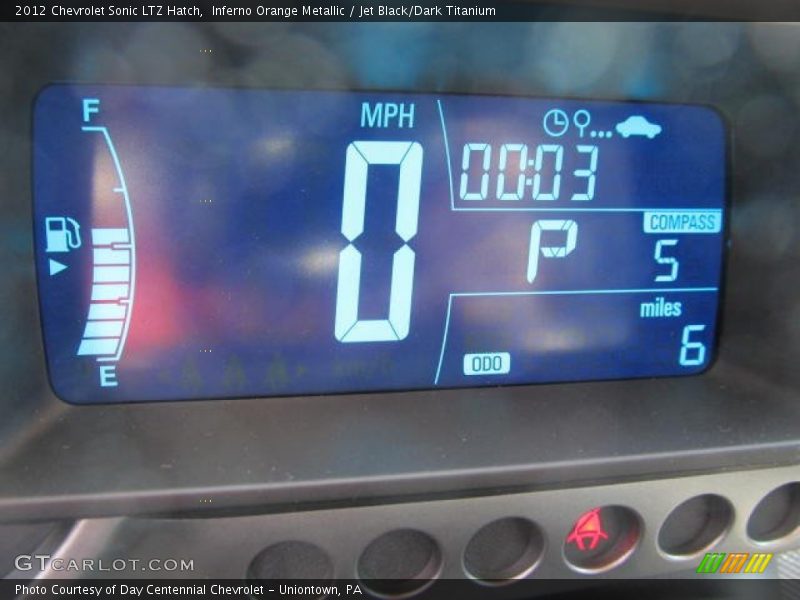  2012 Sonic LTZ Hatch LTZ Hatch Gauges