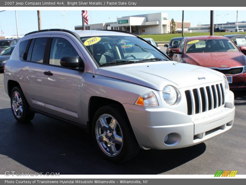 Bright Silver Metallic / Pastel Slate Gray 2007 Jeep Compass Limited 4x4