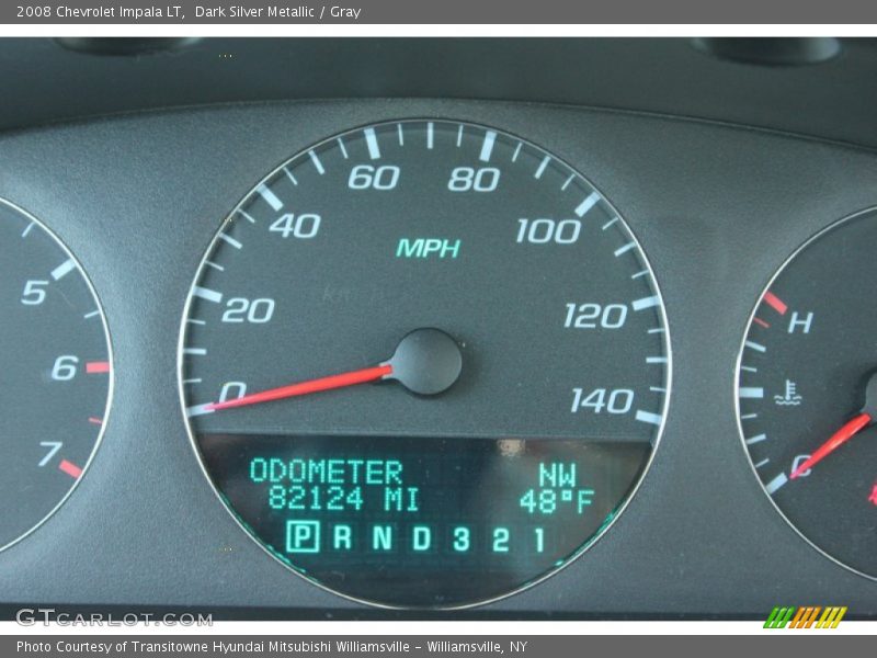Dark Silver Metallic / Gray 2008 Chevrolet Impala LT