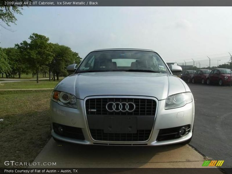 Ice Silver Metallic / Black 2009 Audi A4 2.0T Cabriolet