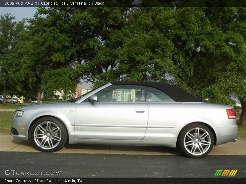 Ice Silver Metallic / Black 2009 Audi A4 2.0T Cabriolet