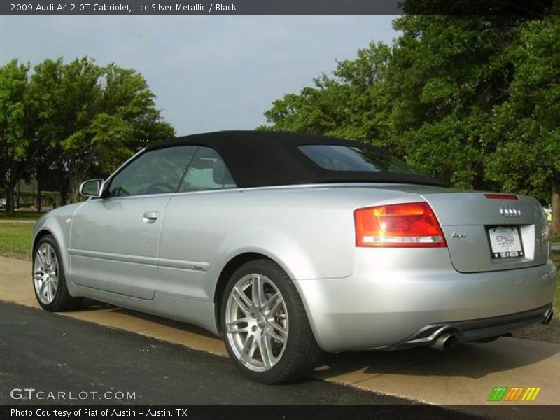 Ice Silver Metallic / Black 2009 Audi A4 2.0T Cabriolet