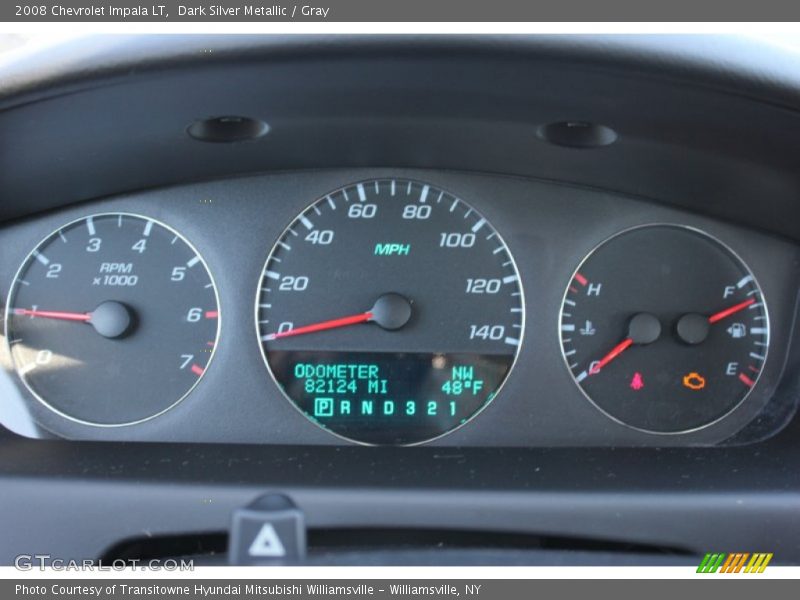 Dark Silver Metallic / Gray 2008 Chevrolet Impala LT