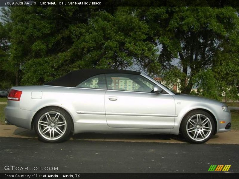 Ice Silver Metallic / Black 2009 Audi A4 2.0T Cabriolet